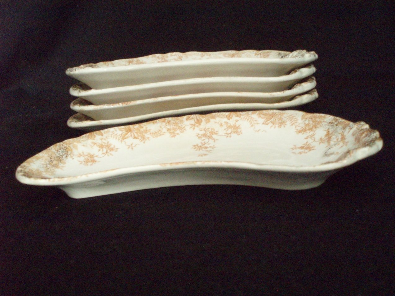 J & G Meakin Eulalie bone plates antique porcelain