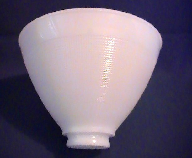 Vintage Milk Glass Reflector Lamp Shade for Torchiere 2 7/8 x 10 x 5.5 OOS