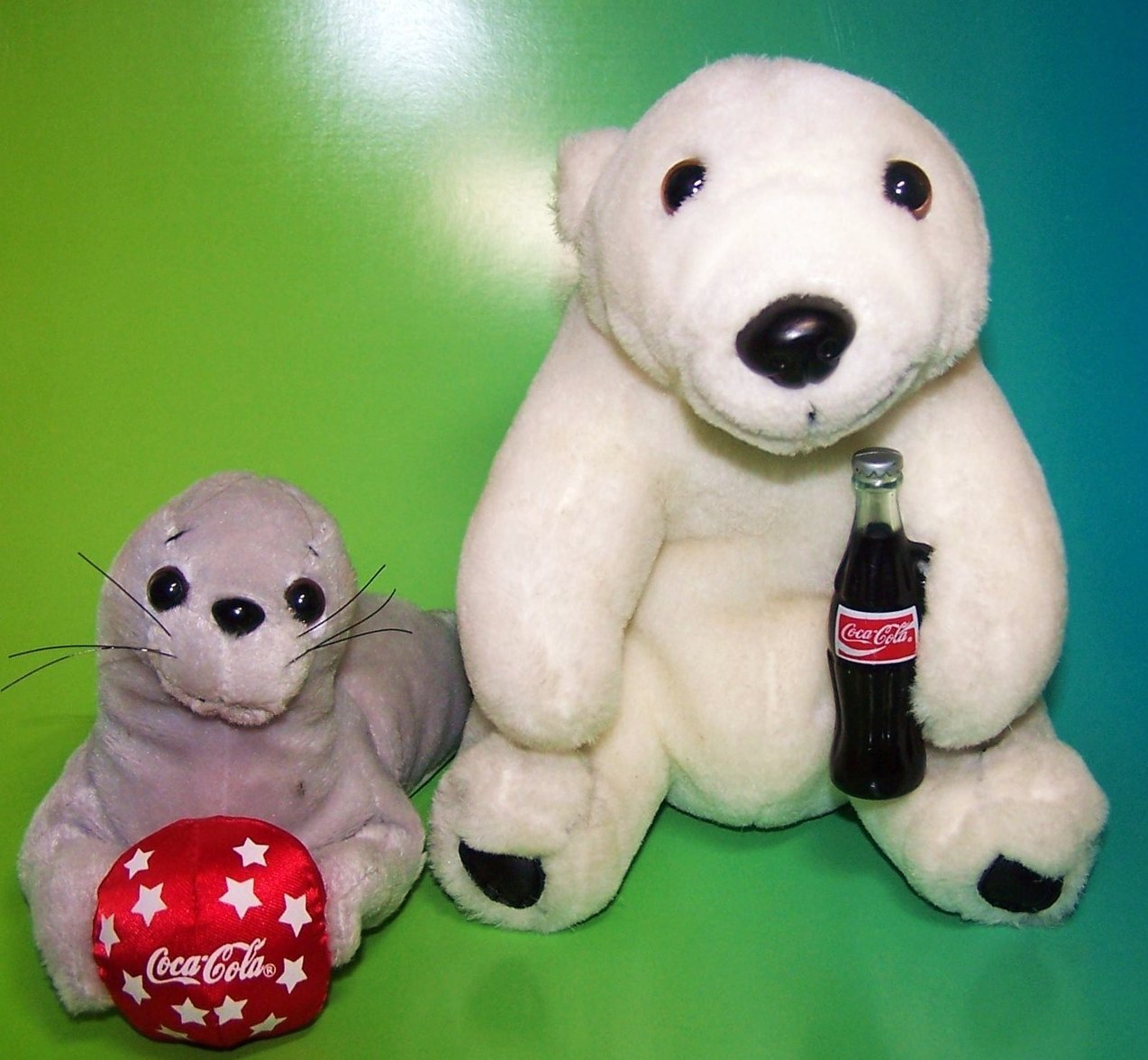 coca cola plush polar bear
