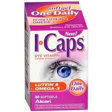 Icaps Lutein Omega-3 Sgc Soft Gel O mg A-3 30 By Alcon Vision Care Grp USA 
