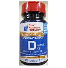 GNP Vit D 5000 IU Tab 100 By GNP Items USA 