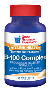 GNP Vit B-100 Cmpx Pr Tab 50 By GNP Items USA 