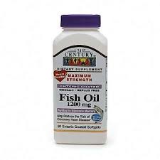 Fish Oil 1200 mg EC Softgel Soft Gel 90 By 21st Century USA 