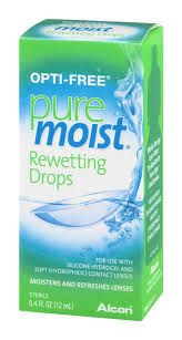 Case of 24-Opti-Free Pure Moist Rewetting Drop 12 ml Drops 12 ml By Alcon Vision Care Grp USA 