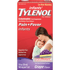 Case of 36-Tylenol Infant Suspension Grape 1oz Drops Grape 1 oz By J&J Consumer USA 