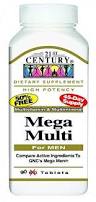 Multivitamins Mega Men Tablet 90 By 21st Century USA 