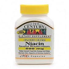 Pack of 12-Niacin 500 mg Flush Free Capsule 110 By 21st Century USA 