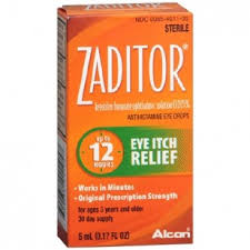 Case of 24-Zaditor OTC Dry Eye Drops 0.17 oz By Alcon Vision Care Grp USA 