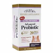Pack of 12-Advanced Probiotic Caplet 60 By 21st Century USA 