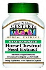 Horse Chestnut Seed Extract Capsule 60 By 21st Century USA 