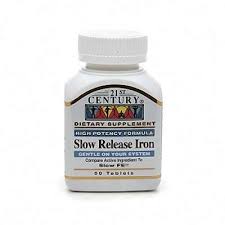 Iron Slow Release Formula Tab 60 By 21st Century USA 