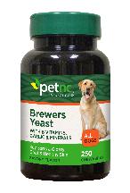 Pack of 12-Pet Nc Brewers Yeast Chewable Tabs Chewable 250 By 21st Century USA 