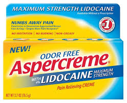 Pack of 12-Aspercream With Lidocaine 4 % Cream 2.7 oz By Chattem Drug & Chem Co USA 