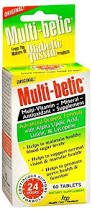 Multibetic Diabetic Multi Tablet 60 By Advanced Vision Research USA 