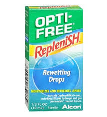 Case of 24-Opti-Free Replenish Rewetting Drop 10 ml Dropsby Alcon Vision Care Grp USA 