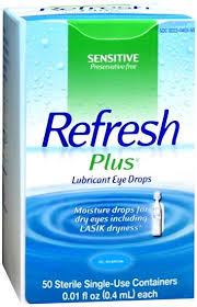 Refresh Plus Lubricant Single-Use Eye Drops - 50 ct, 0.01 fl oz vials