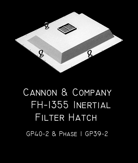 Cannon FH-1355 Inertial Filter Hatches GP-40-2- Ph. 1 GP-39-2