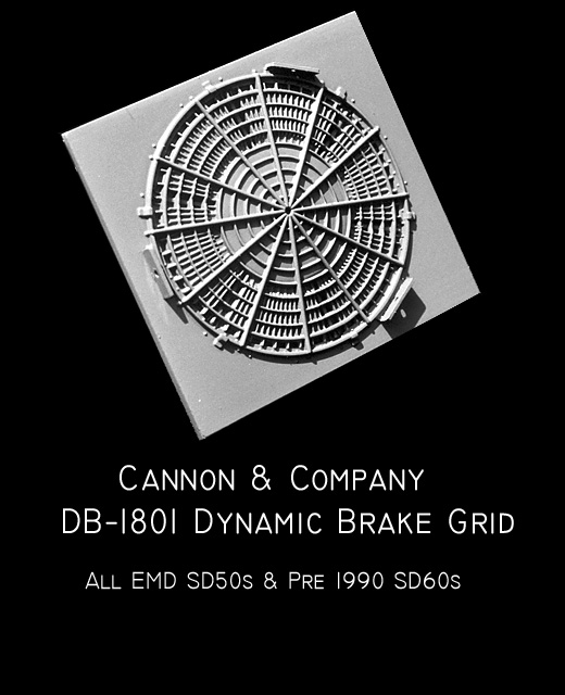 Cannon DB-1801 Dynamic Brake Grids; SD-50/60