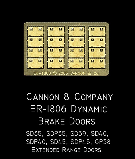 Cannon ER-1806 Extended Range Doors pkg. 1-- 40 ser. SDs