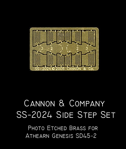 Cannon SS-2024 Side step set for Athearn SD-45-2