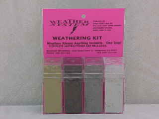 Large 4-Color Weathering Kit FF-166 WSL (Ash, gray, dust brwn, weath brwn)