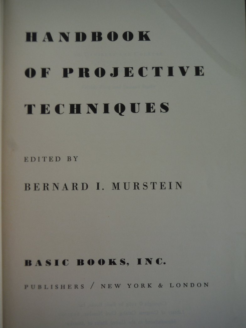 Handbook Of Projective Techniques