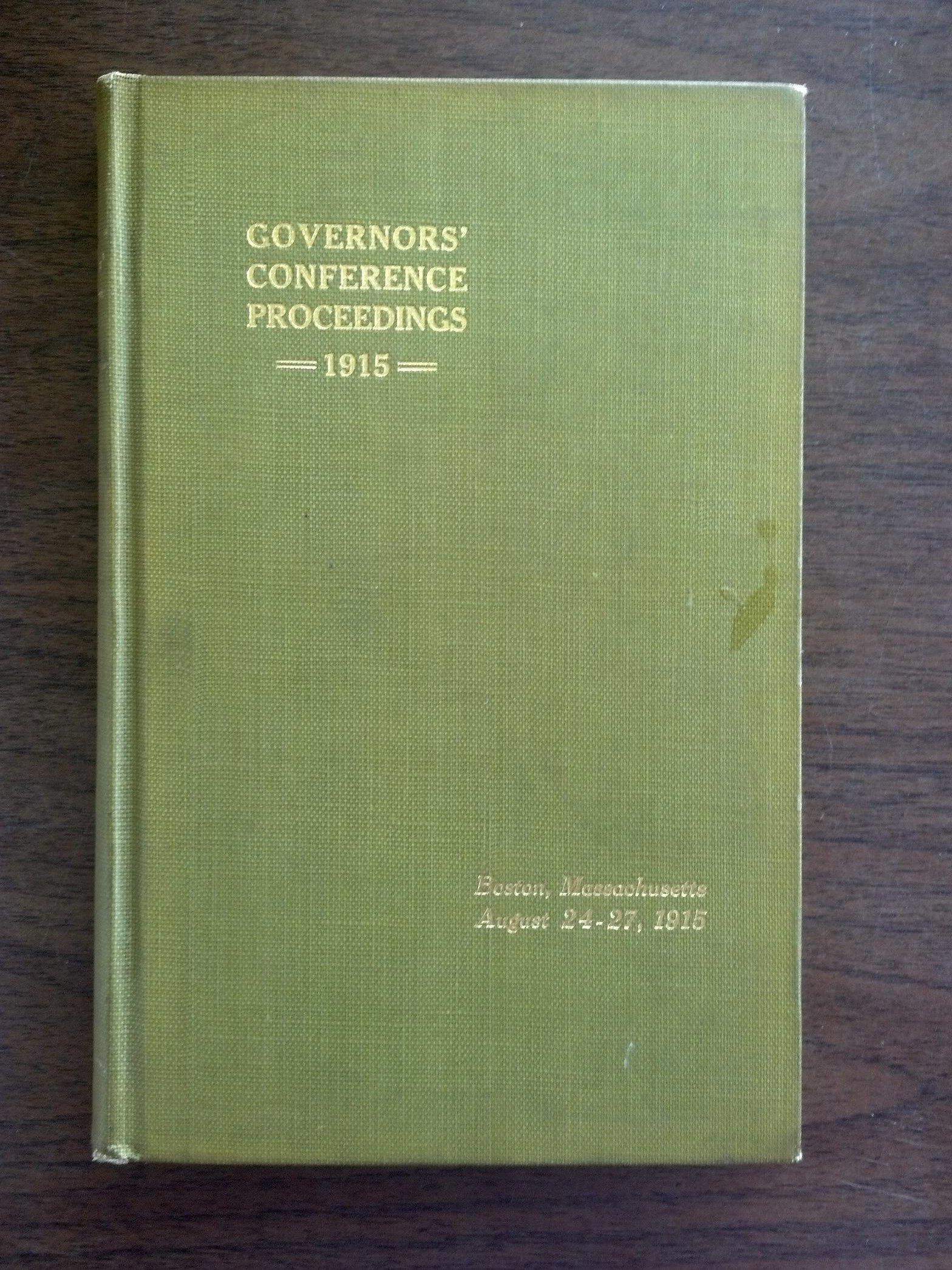 Proceedings of the Eighth Meeting of the Governors of the States of the  Union