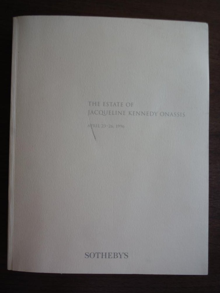 Image 0 of ESTATE OF JACQUELINE KENNEDY ONASSIS / SALE 6834, AUCTION APRIL 23-26, 1996