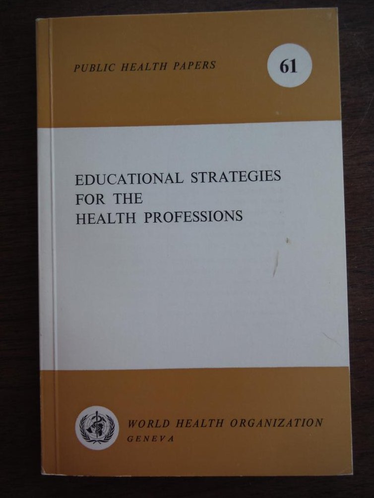 Image 0 of Educational Strategies for the Health Professions (Public Health Papers)