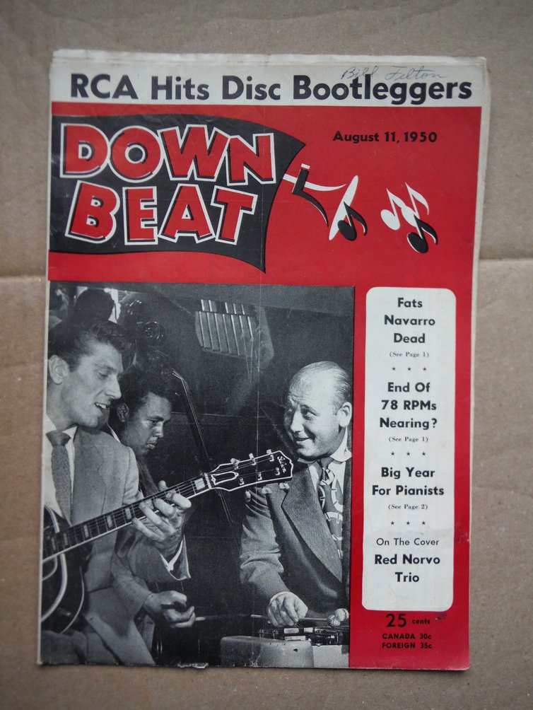 Image 0 of Down Beat Magazine August 11, 1950 