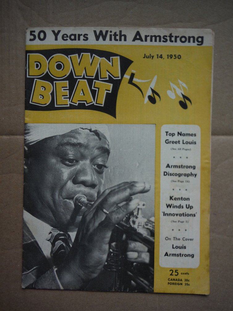 Image 0 of Down Beat Magazine July 14, 1950 (Louis Armstrong on the Cover)