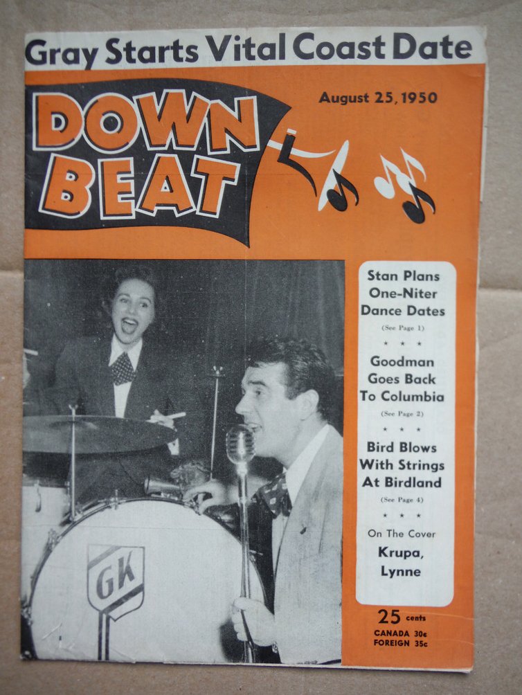 Image 0 of Down Beat Magazine August 25, 1950