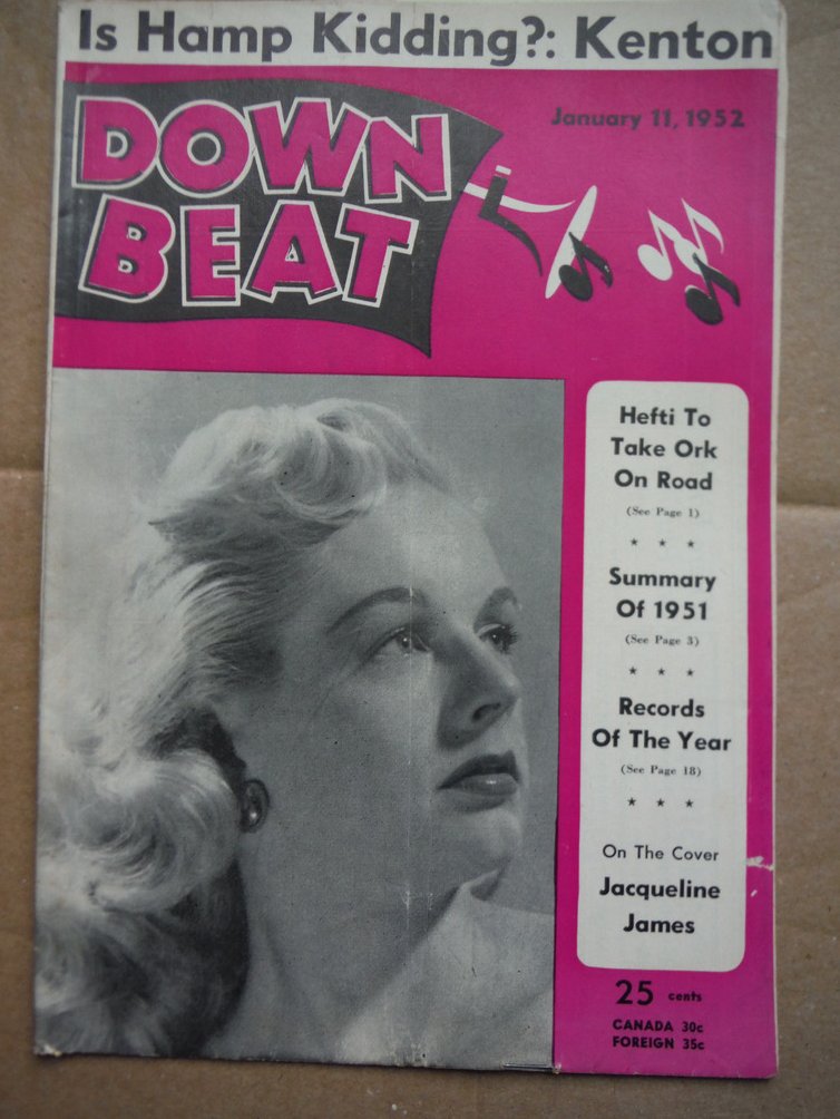 Image 0 of Down Beat Magazine - January 11, 1952