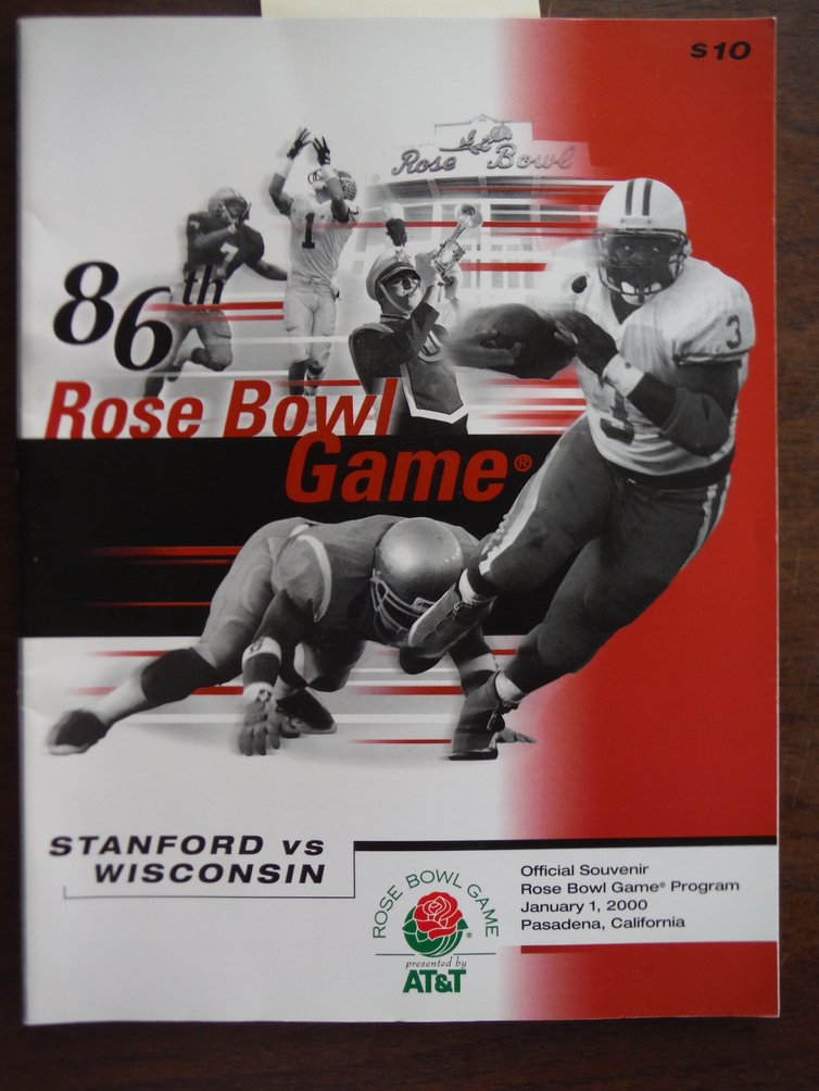 Image 0 of 86th Rose Bowl Game Official Souvenir Rose Bowl Game Program Stanford vs. Wiscon