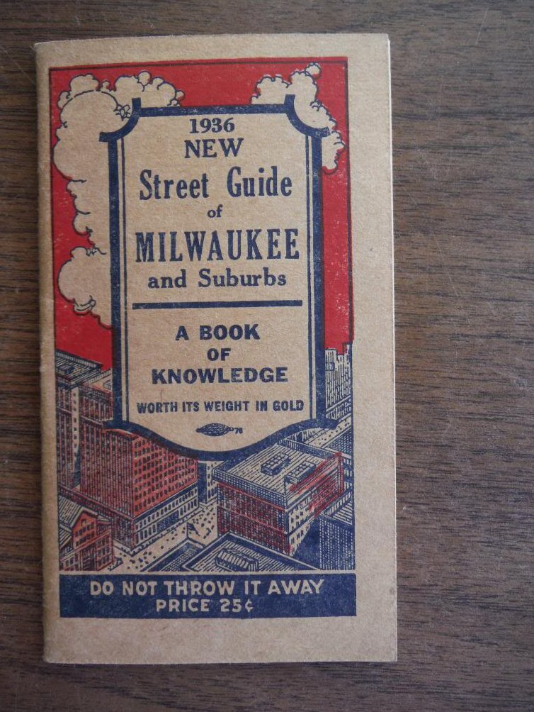 Image 0 of 1936 New Street Guide of Milwaukee