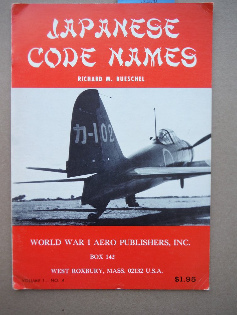 Image 0 of Japanese Code Names (Allied Code Names for Japenese aircraft in WWII)