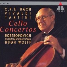 Bach Vivaldi Tartini Cello Concertos Mstislav Rostropovich CD