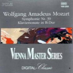 W.A. Mozart  Symphony 39, Piano Sonata 17 Classical CD