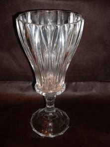 Lead Crystal Hurricane Candle Holder Large 12 inch  