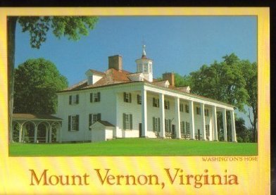 Mount Vernon Virginia  Washington DC Area Postcard