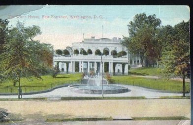 White House Antique Postcard One Cent Postage