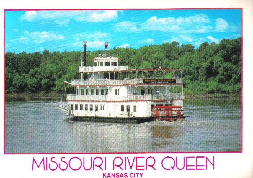 Missouri River Queen Paddle Boat Kansas City Postcard