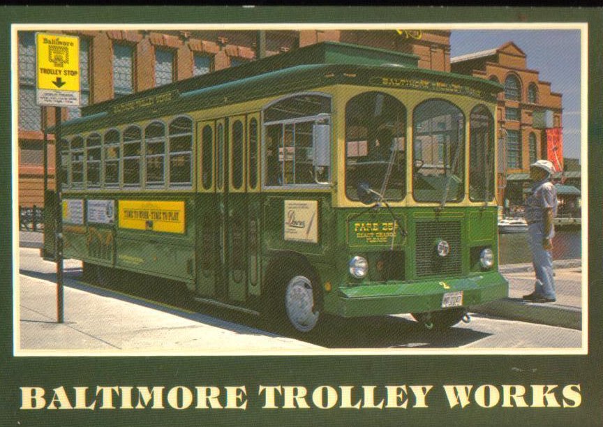 Baltimore Trolley Works, Baltimore, Maryland Postcard