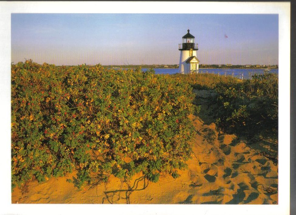 Brant Point Lighthouse, Nantucket Island, Massachusetts Postcard