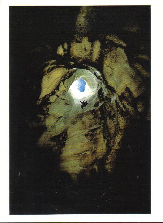 Ice Cave near crater rim of Mt Erebus Ross Island Antarctica Postcard 