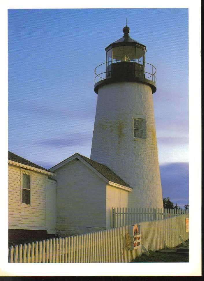 Pemaquid Point Lighthouse Maine Postcard  