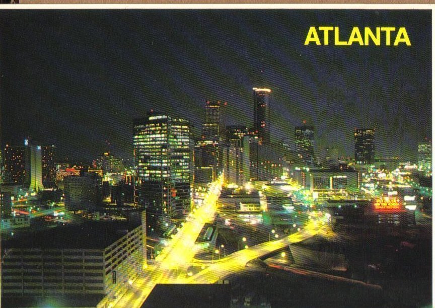 Atlanta, Georgia at dusk Postcard