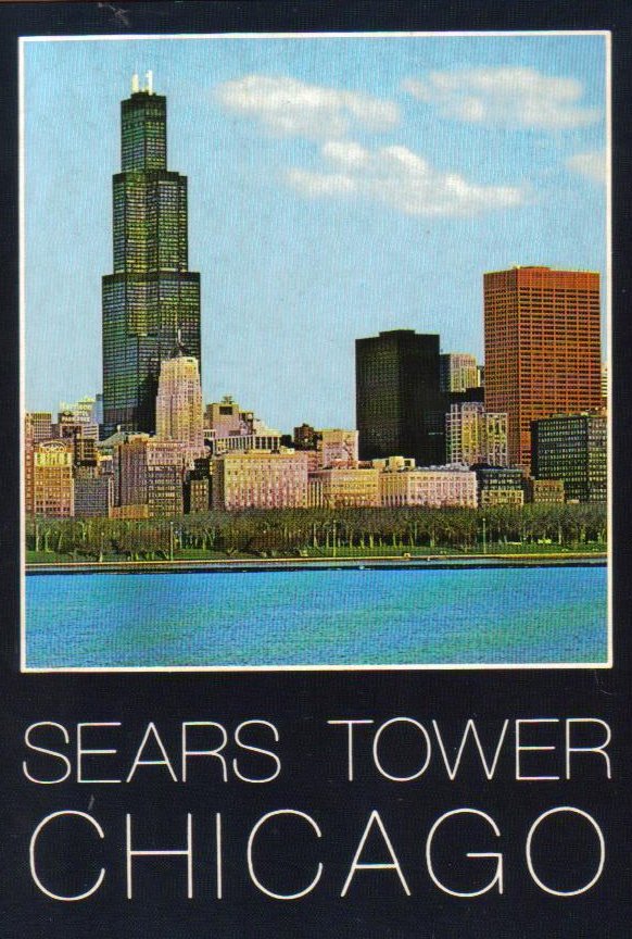 Sears Tower Chicago, Illinois Vintage Postcard