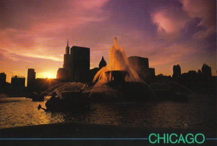 Buckingham Fountain Chicago, Illinois Postcard