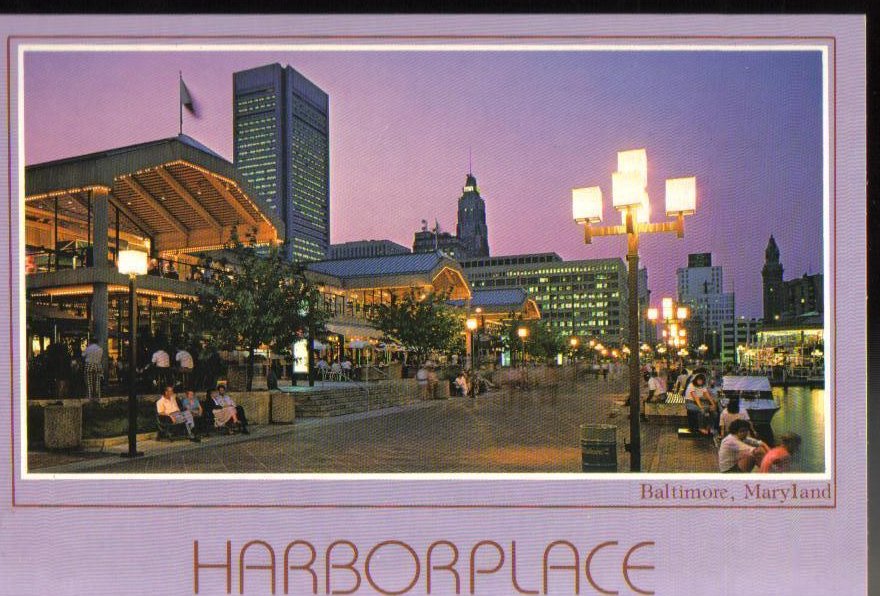 Harbor Place, Baltimore, Maryland Postcard